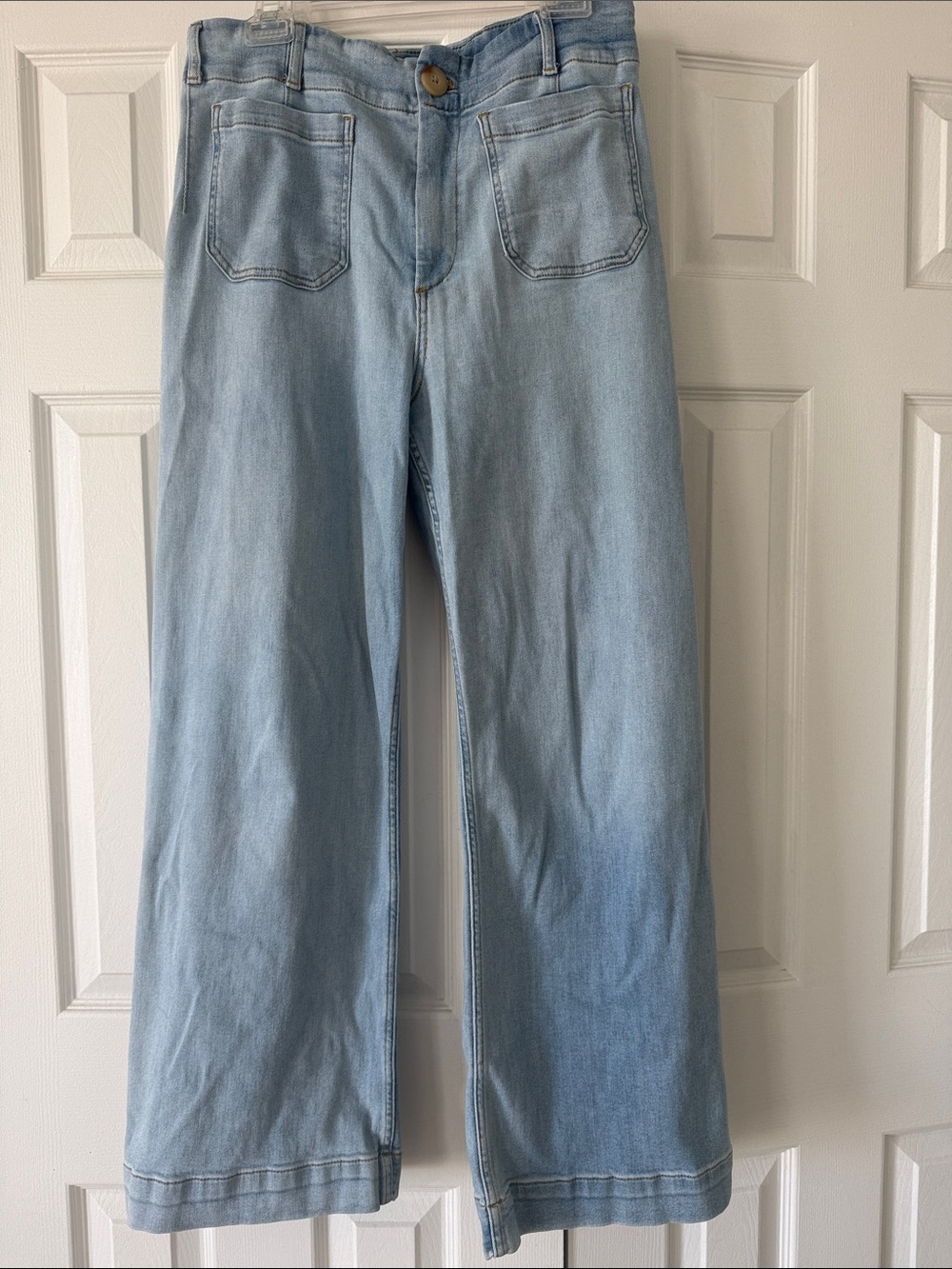 Maeve Colette Full Length Light Wash Jeans